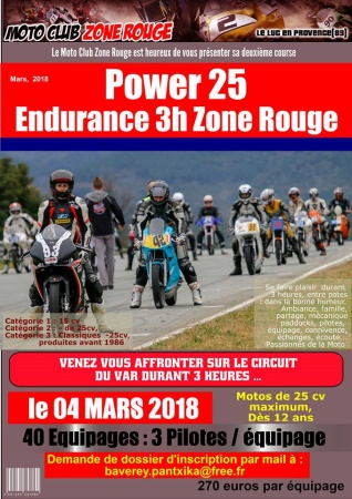 power 25 MC zone rouge spirit motor