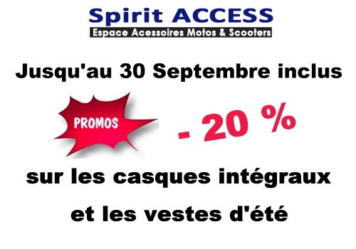 promos accessoires septembre spirit access la ciotat