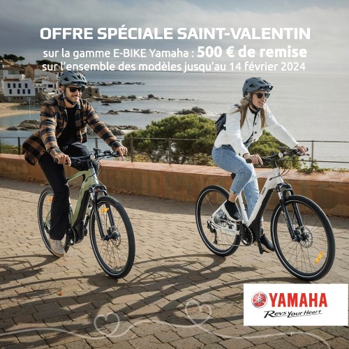 remise speciale saint-valentin velos electriques yamaha